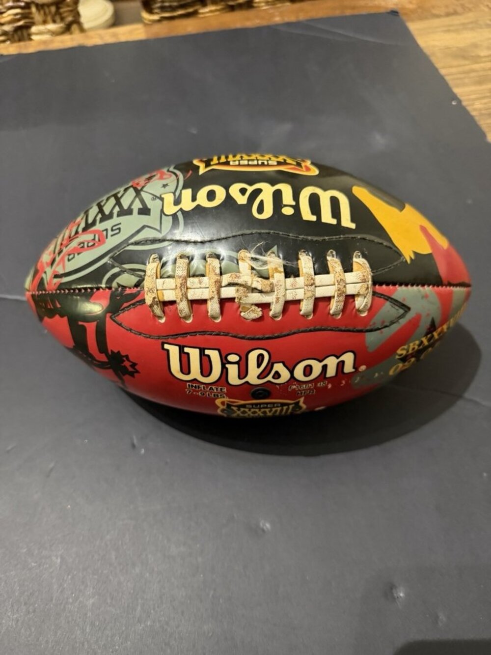 NFL Super Bowl XXXVIII Football 2004 Patriots Panthers Champion Limited Edition